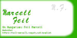 marcell feil business card